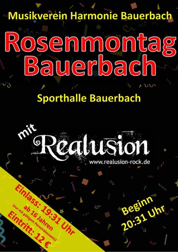 Rosenmontagsparty in Bauerbach