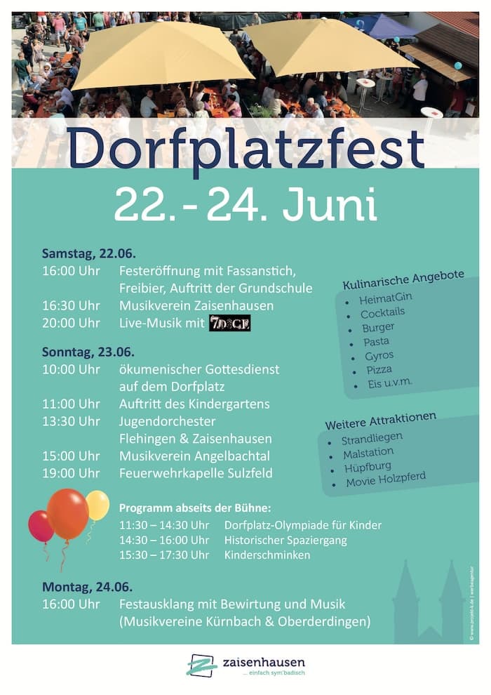 Dorfplatzfest Zaisenhausen 2024