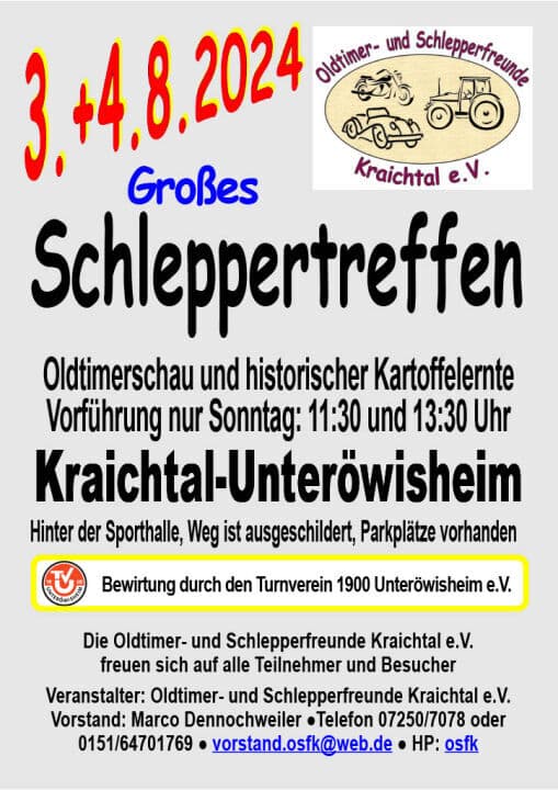 Großes Schleppertreffen in Unteröwisheim 2024