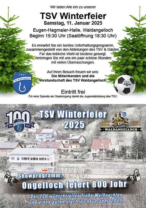 Winterfeier TSV Waldangelloch