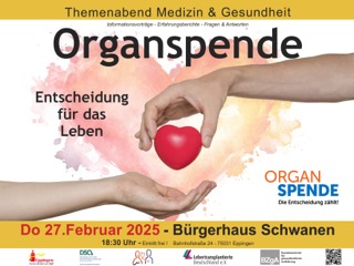 Themenabend ORGANSPENDE – Entscheidung für das Leben